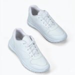 School Shoes White with Lace